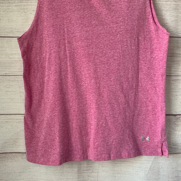 Under Armour Pink Sleeveless Shirt or Tank Top Athletic Active Size L - Picture 3 of 12